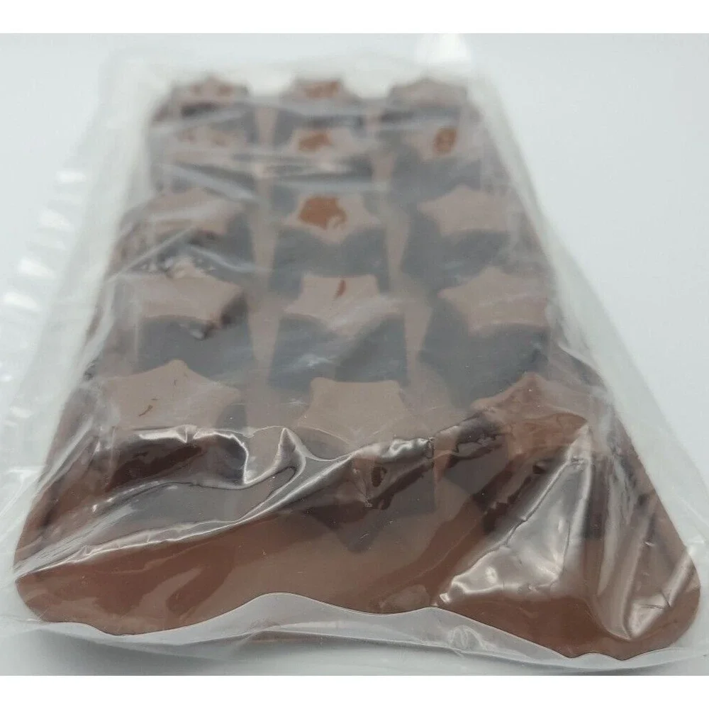 Silicone Candy Mold Star Shape ChocolateIce 15 Cavity Oven Freezer Microwave NIP